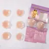 Pétalos de silicona invisibles para pezones anti-mostrando pezoneras para mujer ultrafinas transpirables anti-exposición para vestidos de novia y camisolas tono de piel nude lavables
