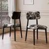 Silla de Comedor Moderna Sencilla de Madera Maciza de Imitación con Respaldo Suave, Silla de Mesa de Comedor para Apartamentos Pequeños, Silla de Restaurante, Silla de Hotel y Casa de Huéspedes
