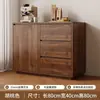 Aparador de madera maciza, mueble de almacenamiento de pie montado en la pared, gabinete de té para sala de estar, mueble de almacenamiento de cocina, mueble de almacenamiento simple para el hogar
