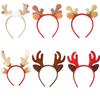 Diadema Decorativa Navideña Diadema de Dibujos Animados de Astas de Alce Navideño Accesorios para el Cabello Vestido de Fiesta de Navidad Diadema Linda de Campanas de Astas