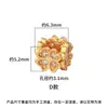Pulsera de plata s925 color dorado con cuentas espaciadoras de cristal y accesorios con incrustaciones de diamantes, accesorios para collar y pulsera de perlas DIY