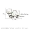 S999 Plata de Pie Amor Flor de Ciruelo Rollo Serpiente Perla Plata Chapada Agujero Cruzado Estéreo Accesorios de Cuerda de Cuentas Hecho a Mano DIY