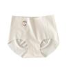 82076 # Calzones de Algodón para Niña de Una Pieza Sencillos Color Nude Sin Costuras Trasero de Durazno Sin Broche Cintura Media Pantalón Completo 10A Antibacteriano
