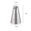 Bico de Confeitar Grande de Aço Inoxidável 304 de Grau Alimentício com 8 Dentes para Chantilly, Chocolate Derretido, Decoração de Biscoitos, Essencial para Confeitaria DIY