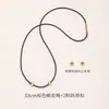 Collar de Cordón de Cuero con Cera Fina para Mujer, Doble Capa Apilable, Cordón con Cierre de Colgante de Jade Dorado Simple para DIY, Collar Unisex