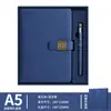 Set de regalo de caja para cuaderno personalizado, cuaderno, bolígrafo, unidad USB con grabado, se puede imprimir con logo, regalos promocionales corporativos personalizados