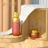 Nuevo Set de Botellas para Productos de Cuidado de la Piel Corrugadas, Botella Dispensadora Ovalada de Vidrio con Tapa Plana de Bola, Botella para Crema de Mascarilla Hidratante y Loción