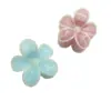 Pinza para el pelo grande de flor de plumeria para mujeres con cabello grueso, estilo dulce simple y elegante, pinza de tiburón, accesorio floral para el cabello