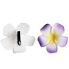4-9cm Headdress de Frangipani Simulado Eva Flor Seca Flor Havaiana Cabeça Férias na Praia Grampo de Cabelo Flor Artificial Headdress