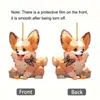 Pingente de Acrílico Koji Cachorrinho Borboleta Novo Transfronteiriço Pingente para Interior de Carro Decoração de Casa Quarto