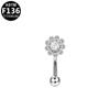 Gabe Transfronterizo Europeo y Americano Aleación de Titanio G23 Simple Básico Joyería de Piercing para Cejas Clavo para Cejas F136 Venta al por Mayor