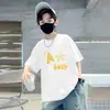 Camiseta Fresca y Moderna para Niños Mayores, Top de Verano 100% Algodón para Niños, Camiseta de Manga Corta Nueva de Verano 2026 para Niños