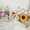 Bolso de Mano Espejo de Alta Gama Regalo Día del Maestro Bolso de Mano de Flores Caja Arreglo Floral Bolsa Materiales Venta al Mayoreo Ecológico Tinta Ecológica