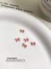 Accesorios de Arte de Uñas de Lazo de Dibujos Animados Celebrante de Internet Nuevo Rosa y Blanco Mini Listón Lazo de Mariposa Decoración Mixta de Resina