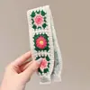 Parche de Flequillo Tejido, Parche Mágico para el Cabello, Pinza para el Cabello Floral Francesa, Parche Dulce para el Cabello, Diadema para Lavarse la Cara, Diadema