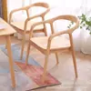 Taburete con Respaldo y Reposabrazos de Madera Maciza Hogar Ocio Sala de Té Restaurante Silla de Comedor Cafetería B&B Ocio Silla Shumeite