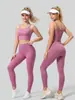 Ropa de Yoga Nueva Primavera y Verano de Juyitang para Mujer, de Cintura Alta, Levanta Glúteos, Adelgazante, Trajes Deportivos de Yoga