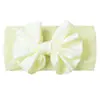 Nova Faixa de Cabelo Infantil para Bebê, Macia, Borda Larga, Nylon, Cor Sólida, Laço, Acessórios de Cabelo, Turbante para Bebê