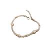 Pulseira de Pérolas de Cristal para Mulheres, Moda Estilo Ins, Luxo Leve, Joia de Pulseira de Luxo para o Dia a Dia