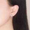 Tendencia de moda lindos creativos personalidad geométricos redondos aretes de circonita temperamento de mujer aretes versátiles accesorios para las orejas
