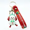 Pingente de chaveiro de carro do Papai Noel transfronteiriço, pingente de rena de Natal em desenho animado, presente de Natal no atacado