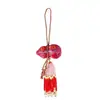 Bolsa de Incenso Estilo Chinês Abóbora com Borla de Cristal, Pingente de Abóbora em Brocado Song, Presente de Ponto Turístico Cultural e Criativo da Tendência Nacional, Pingente de Bolsa de Incenso