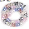 Cristal de Imitación Color Mixto Cuentas de Vidrio de Colores Ábaco Cuentas Redondas Cuentas Sueltas Pulsera Collar DIY Accesorios de Joyería Venta al por Mayor