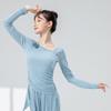 Pantalones de Danza Clásica para Mujer, Nuevo Top de Malla con Escote en V Floral Ajustado, Atuendo de Performance para Danza China, Ropa de Entrenamiento Corporal