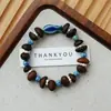 Pulsera de Grano de Café de Cerámica Jingdezhen, Refrescante y que no se decolora, Joyería de Alta Gama para Mujer, Accesorio Versátil de Nuevo Estilo Chino, Mayoreo