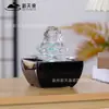 Ornamento Criativo de Vidro Lótus Água Corrente Atraindo Riqueza Entrada da Sala de Estar Circulação de Água Bola de Feng Shui Atrai Riqueza Decoração de Alto Padrão Mesa