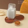 Atacado de Bandejas Prontas para Bolo da Lua, Bolo de Feijão Mungo Espesso, Bolo de Pele de Gelo com Gema de Ovo, Bandeja Base para Snow Meiniang, Caixa Transparente Dourada Blister