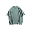Camiseta de manga corta CLOR American High Street de 320 g, gruesa, para hombre y mujer, de algodón flameado, MGA301