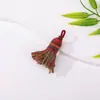 2026 Novo Modelo Gradiente Céu Estrelado Fio de Algodão Curto e Gordo Borla DIY Novo Estilo Chinês Pingente de Bolsa Chaveiro Pulseira Acessórios de Borla