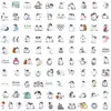50/100 Piezas Pegatinas de Pingüino de Dibujos Animados para Graffiti, Taza de Agua, Teléfono Móvil, Pegatinas Decorativas Impermeables, Pegatinas Creativas para DIY, Venta al por Mayor