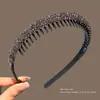 Tiara de Strass, Não Aperta a Cabeça, Com Dentes, Testa Alta, Antiderrapante, Não Cai, Presilha de Cabelo, Tiara Especial para Lavar o Rosto, Novo Estilo Feminino 2026