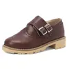 Zapatos Casuales de Tacón Bajo con Hebilla Zapatos de Boca Alta de una Sola Pieza Tallas Grandes 40-43 Zapatos de Comercio Exterior de Amazon