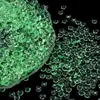 Miçangas acrílicas pequenas e chatas, suprimentos de artesanato DIY para fazer brinquedos antiestresse, contas de cristal coloridas e transparentes