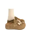 Otoño 2026 Nuevos Accesorios de Dibujos Animados Lindos de Little Pony para Mujer Suela Gruesa 5CM Aumento Oculto de Altura Zuecos Abiertos Birkenstock