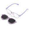 Óculos de Sol Infantis Clip Clip Pendurar Óculos Conjunto Óculos Polarizados Anti-ultravioleta Óculos de Uso Duplo Armação de Óculos Planos JC7360