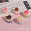 Accesorios de Resina de Pastel de Frutas de Chocolate 3D Simulados, Llavero DIY de Pegamento de Crema, Funda de Teléfono Hecha a Mano al por Mayor