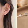 Arete de Perla para Oreja, Arete de Oreja de Lujo Ligero, Arete de Oreja Simple y Elegante, Aretes de Tachuela de Moda sin Perforación