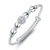 Pulsera de cuentas de moda estilo coreano pulsera de linterna plateada pulsera de bola exquisita para mujer fabricantes de joyería joyería