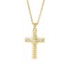 Golden Cross Pingente Micro-inlay Colar sem cor Presente de Natal Comércio Exterior Agência de comércio eletrônico transfronteiriço