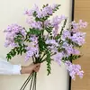 Cachos Realistas de Flores Artificiais de Espinheiro-Alvar com um Toque de Luxo de Alta Qualidade para Cenários de Pousada ao Ar Livre e Decoração de Sala de Estar