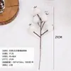Fruta de granada miniatura, de tallo corto y realista, cuentas de vidrio en forma de granada de 6 ramas, decoraciones de bayas para arreglos florales de Año Nuevo, accesorios florales