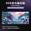 Pintura al Óleo Pokémon Alfombrilla Grande para Escritorio Venta Caliente Transfronteriza Alfombrilla Grande Luminosa RGB para Ratón de Juego Venta Directa de Fábrica