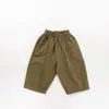 Calça Casual Infantil Estilo Japonês Primavera Novo Modelo Para Crianças Pequenas e Pré-Escola Calça Tecida Unissex Elegante Calça Cenoura Tendência