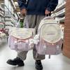 Mochila escolar estilo universitario para estudiantes de secundaria, bonita mochila coreana para computadora con contraste de colores, ligera, de gran capacidad, moderna.