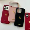 Capa Dourada Tridimensional de Couro Sintético para iPhone 17 Adequada para Capa de Celular Apple 16/14/15 Pro Max 13