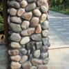 Piedra cultural rebanada de guijarro natural ladrillo para pared exterior de villa piedra de jardinería guijarro de río para parque rebanada de grano grande